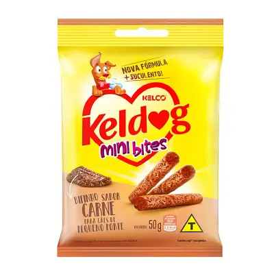 Bifinho Kelco Keldog Mini Bites Carne para Cães de Pequeno Porte 50g