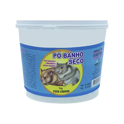 Pó para Banho Seco de Roedores Mundo Pet 1kg