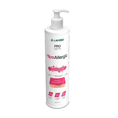 Shampoo Cães e Gatos Lavizoo Hipoalergênico Pró Skin Pet 400ml