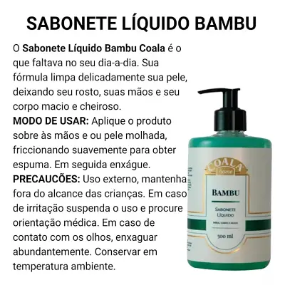 Sabonete Liquído para Pele Bambu Coala 500ml