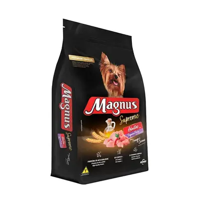 Ração Magnus Cães Supreme Adultos Porte Pequeno Frango/Cereais 15kg