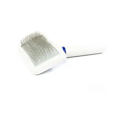 Rasqueadeira The Pets Plastica Branca Luxo Soft Tam.Médio
