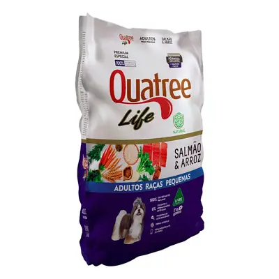 Ração Quatree Life Cães Adultos Raças Pequenas Salmao 1kg