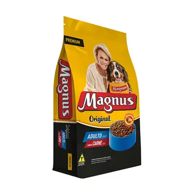 Ração Magnus Premium Cães Adultos Carne 25kg