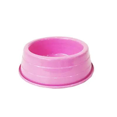 Comedouro Cães Dog Head Alumínio Leve Colorido Rosa Médio 1800ml