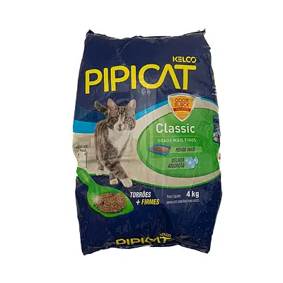 Areia Higiênica Pipicat Classic 4kg