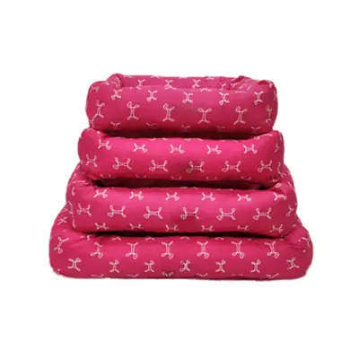 Cama Retangular para Cães Carmel Pink M