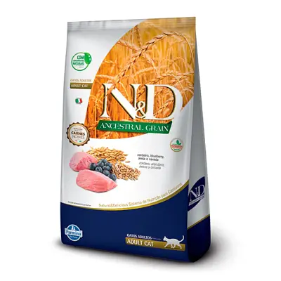 Ração N&D Ancestral Gatos Adultos Cordeiro 7,5kg
