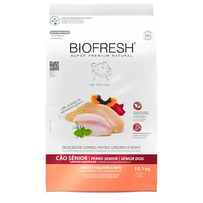 Ração Biofresh Cães Sênior Raças Pequenas e Mini 10,1kg
