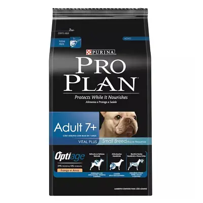Ração Nestlé Purina Cães Pro Plan Adultos 7+ Raças Pequenas Frango 2,5kg