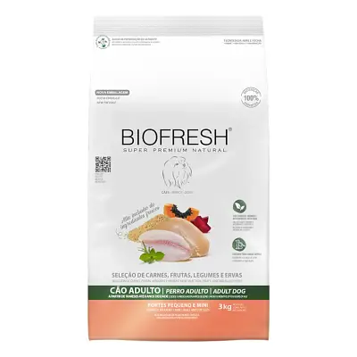 Ração Biofresh Cães Adultos Raças Pequenas e Mini 3kg