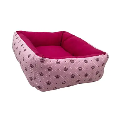Cama para Cães e Gatos CamaPet Coroa Rosa Tamanho M