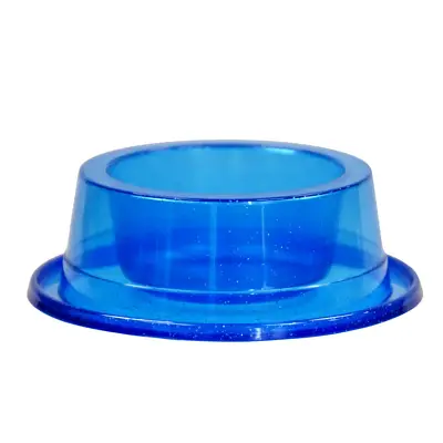 Comedouro Cães Pet Toys Grande Antiformiga Azul Transparente Glitter 1900ml
