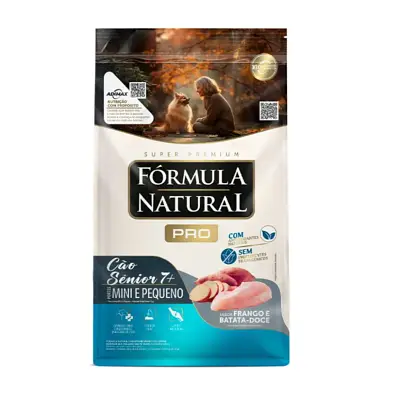 Ração Fórmula Natural Pro Cães Senior Porte Mini e Pequeno Frango e Batata Doce10,1kg