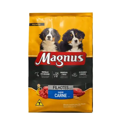 Ração Magnus Premium Cães Filhotes Carne 10,1kg
