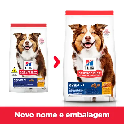 Ração Hill s Science Diet Cães Adultos 7+ 6,8kg