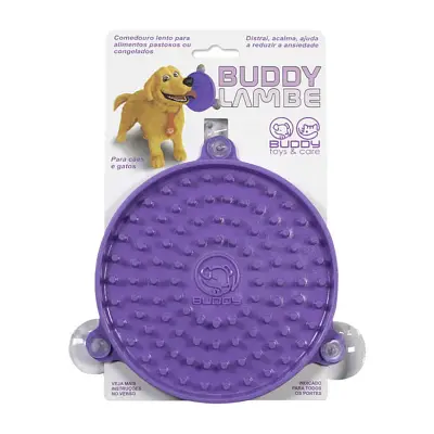 Comedouro Cães Buddy Toys Silicone Lambe