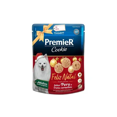 Biscoito Premier Cookies Cães Adultos Natal 250g