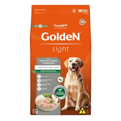 Ração Premier Golden Fórmula Light Cães Adultos Frango e Arroz 15kg
