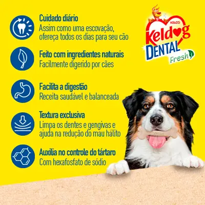 Osso Keldog Dental Y Cães 3 Unidades