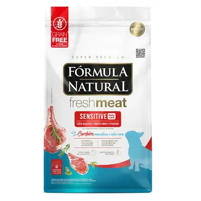 Ração Formula Natural Cães Fresh Meat Sensitive Raças Mini e Pequenas Sabor Cordeiro 1Kg