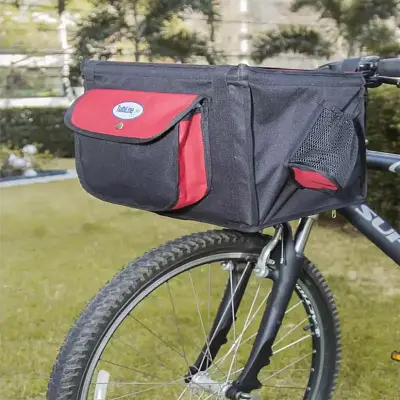 Cadeirinha para Bicicleta Transbike Vermelha e Cinza Cães e Gatos Tubline