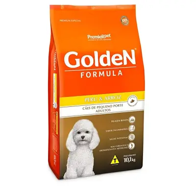 Ração Premier Golden Fórmula Mini Bits para Cães Adultos Peru e Arroz 10,1kg