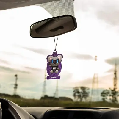 Odorizante Folhinha Auto Lavanda para Carro Coala 10g