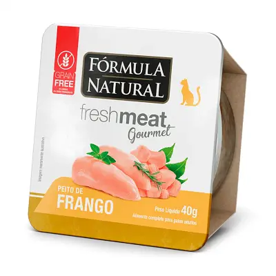 Ração Úmida Fórmula Natural Fresh Meat Gourmet Patê Gatos Frango 40g
