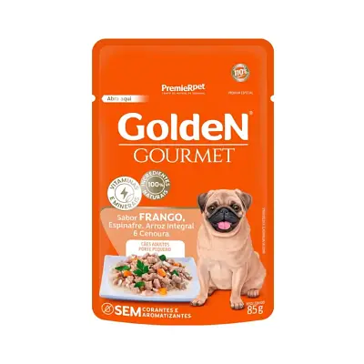 Ração Úmida Premier Golden Gourmet Cães Adultos Porte Pequeno Sachê 85g