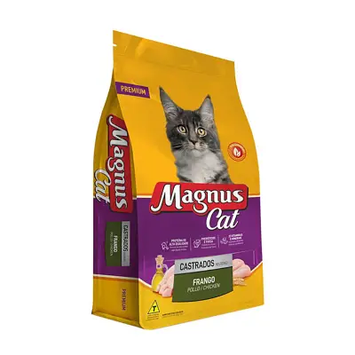 Ração Magnus Premium Gatos Castrados Frango 10,1kg