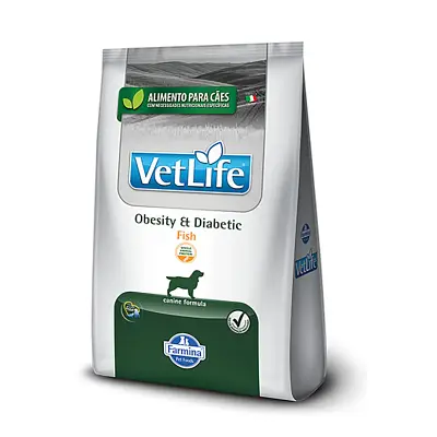 Ração Vet Life Cães Adultos Obesity Duabetic Fish 2kg