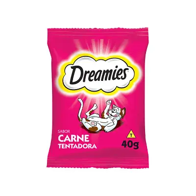 Petisco Dreamies Gatos Adultos Carne 40g