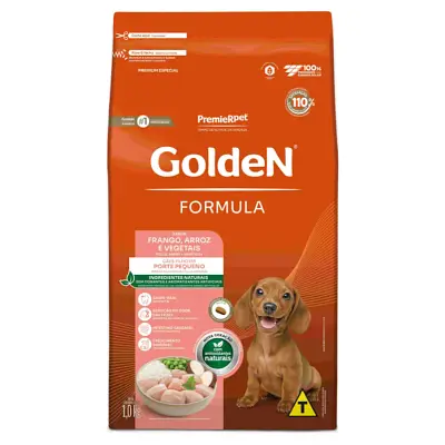 Ração Premier Golden Fórmula Mini Bits Cães Filhotes Frango e Arroz 1kg