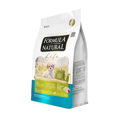 Ração Fórmula Natural Cães Filhotes Raças Mini e Pequenas Sabor Frango e Maçã 1kg