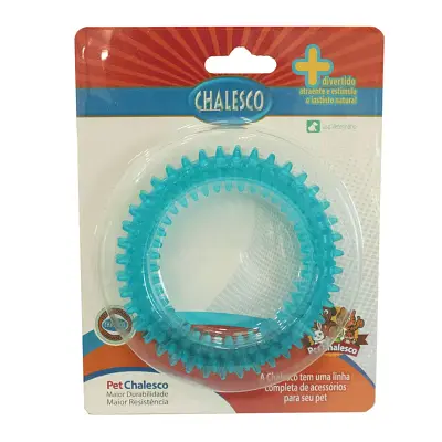 Brinquedo Mordedor Argola Azul Chalesco