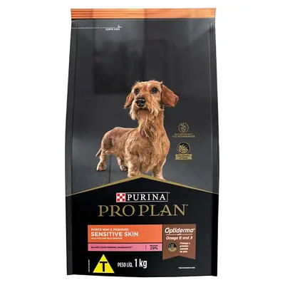 Ração Nestlé Purina Cães Pro Plan Sensitive Adultos Raças Pequenas Salmao 1kg