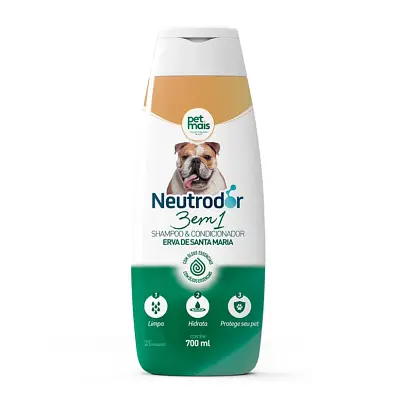 Shampoo Petmais 3 Em 1 Erva De Santa Maria Neutrodor 700ml