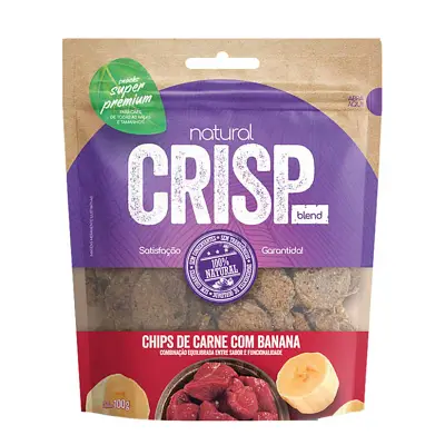 Petisco Natural Crisp Carne Com Banana 100g