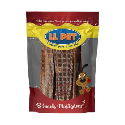 Petisco para cães Chips Bovino Esôfago LL Pet 50g
