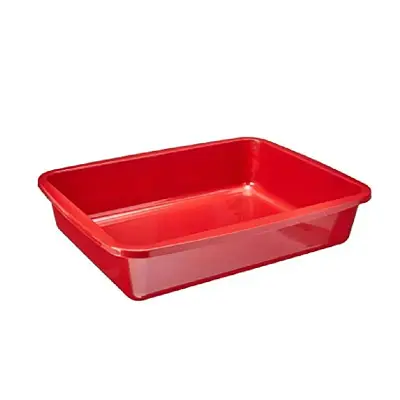 Bandeja Higiênica Para Gatos Grande Vermelha Tudo Pet