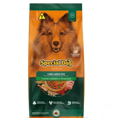 Ração Special Dog Cães Adultos Sabor Carne e Vegetais 15kg