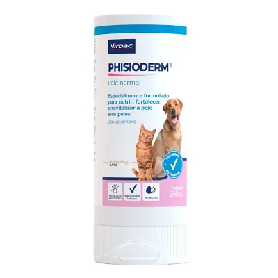 Shampoo Virbac Phisioderm Pele Normal para Cães e Gatos 250ml