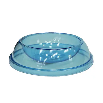 Comedouro e Bebedouro Para Cães Cristal Azul Tudo Pet 180ml