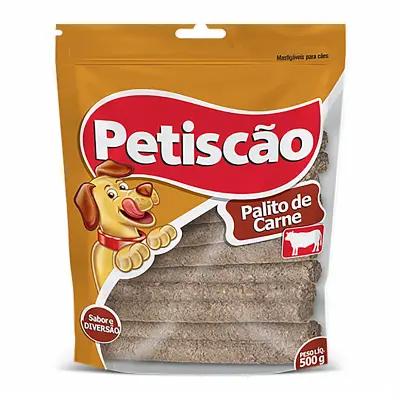 Osso Cães Petiscão Palito de Carne 500g