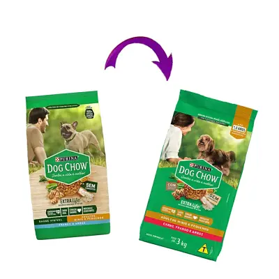 Ração Nestle Purina Dog Chow Adultos Extra Life Raças Pequenas 3kg