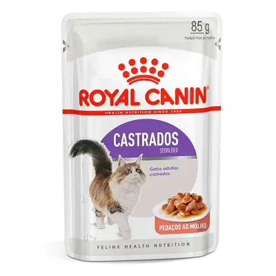 Ração Úmida Royal Canin Gatos Castrados Sterilised Sachê 85g