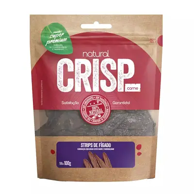 Petisco Natural Crisp Strips de Figado 100g