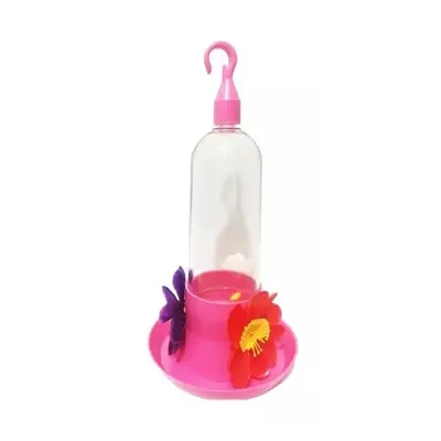 Bebedouro Beija-Flor Mini Rosa Jel Plast 100ml