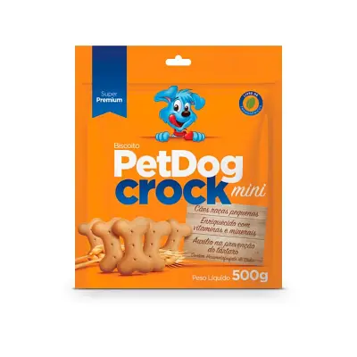 Biscoito PetDog Crock Mini 500g